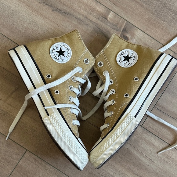 Converse All Star Chuck Khaki Fabric Mossy Women’s Sz 5.5 - Picture 1 of 6